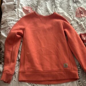 Carheart coral crew neck sweatshirt